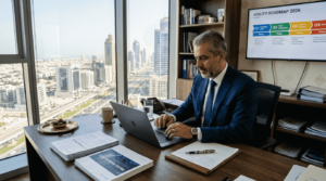 Executive reviewing business agility strategy