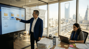 MENA executive overseeing document management review