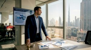 Executive reviewing MENA digital disruption strategy