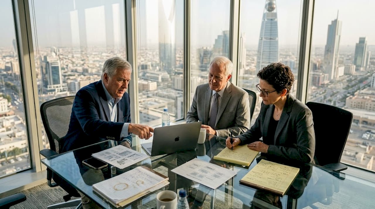 Executives in Riyadh collaborate on digital strategy
