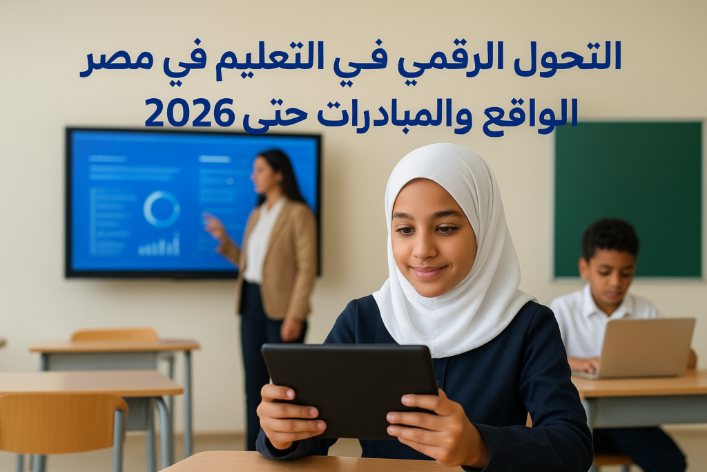 التحول الرقمي في التعليم في مصر: الواقع والمبادرات حتى 2026