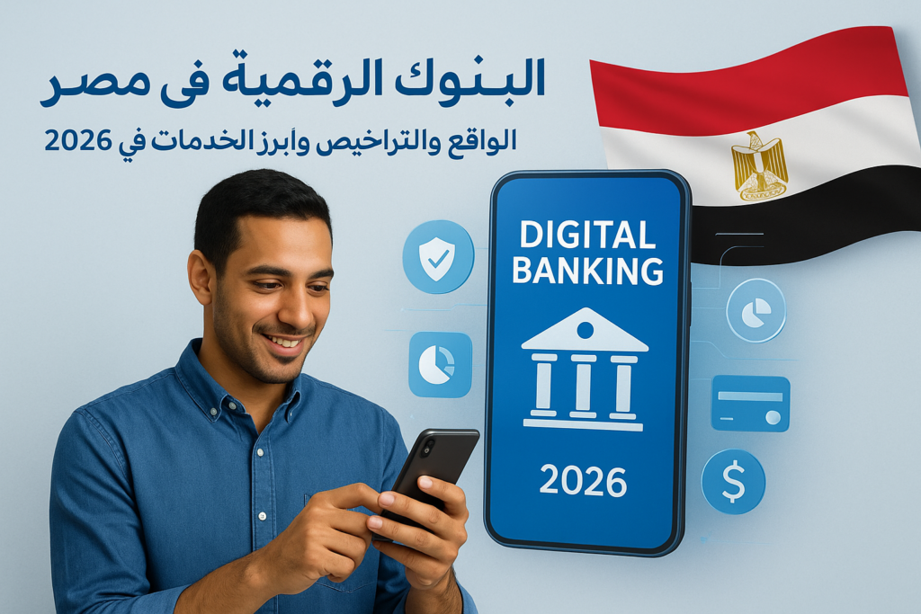 البنوك الرقمية في مصر: الواقع والتراخيص وأبرز الخدمات في 2026