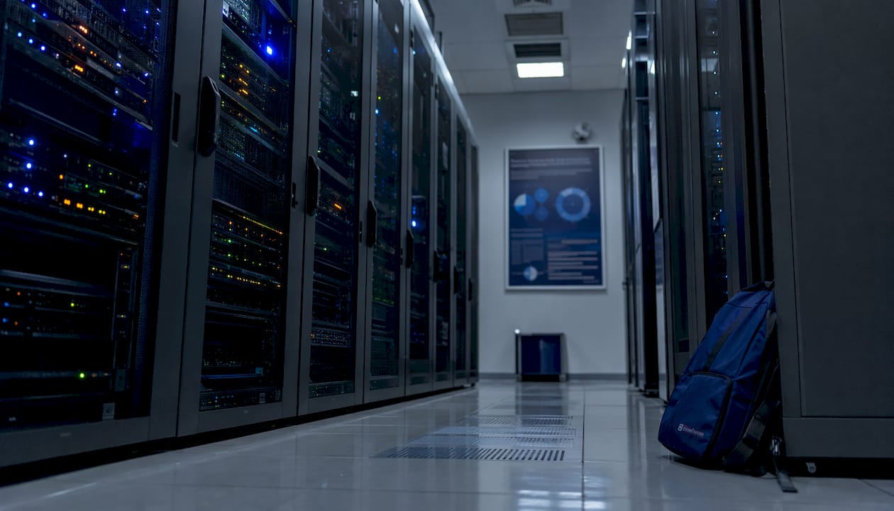 Server racks in a modern IT data center