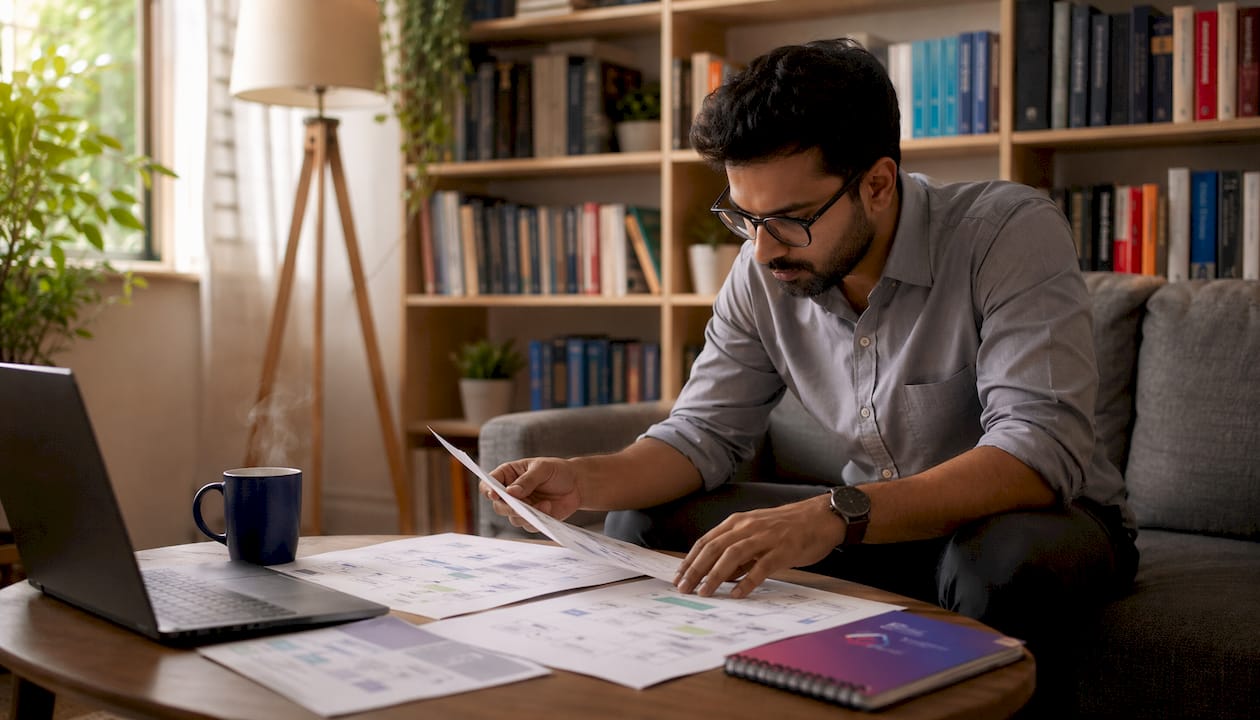 IT professional reviewing LLM RAG diagrams