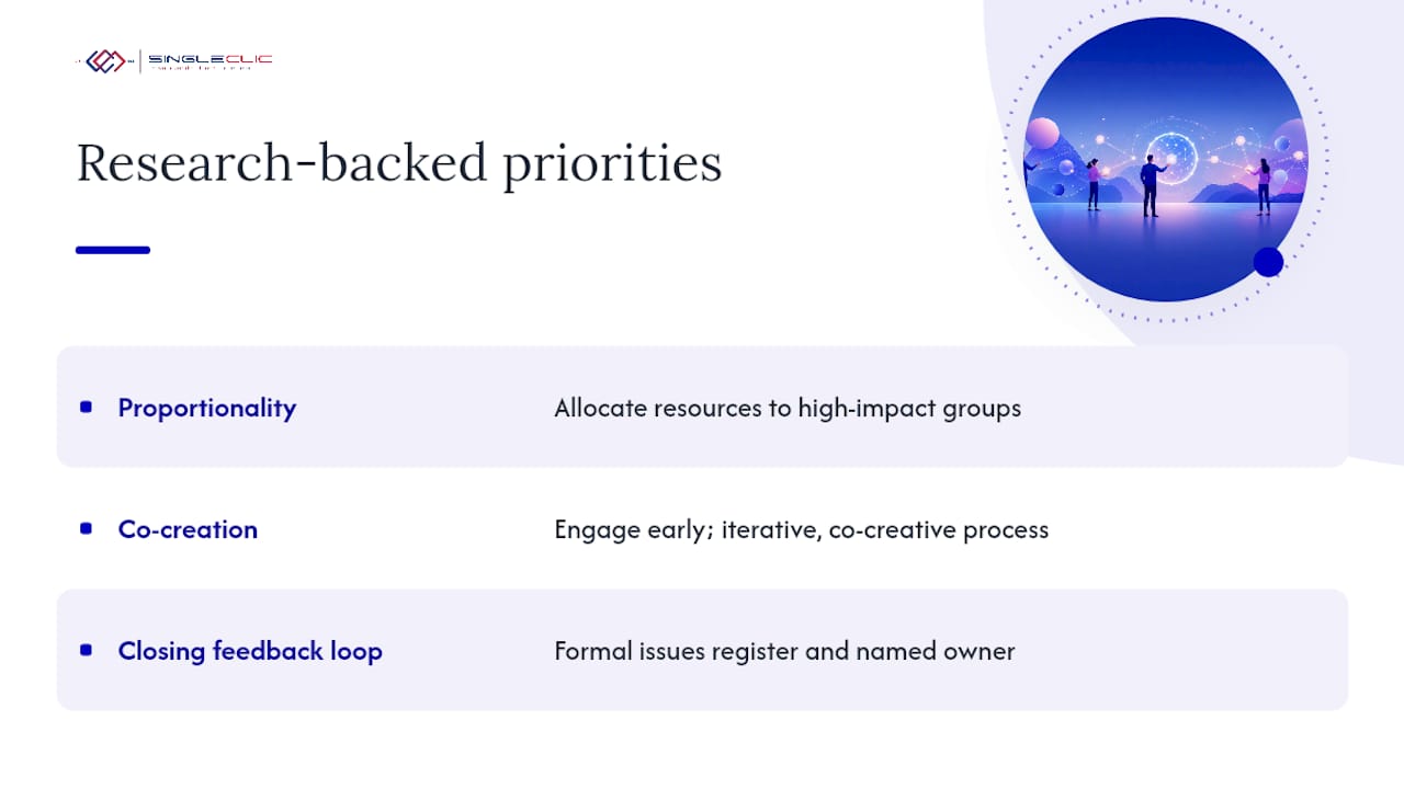 What research says about what actually works in stakeholder engagement — overview diagram