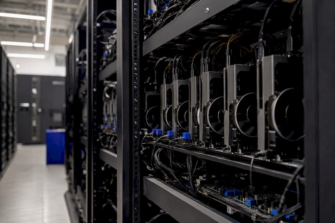 GPU units in data center rack