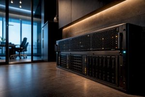 On-premise enterprise AI infrastructure room