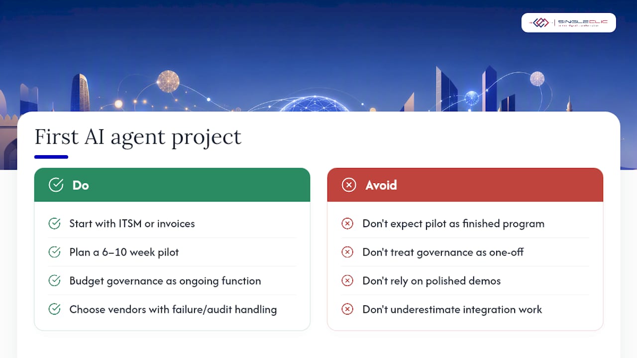 What should your first enterprise AI agent project actually be? — overview diagram