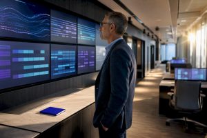 CIO reviewing enterprise data platform operations