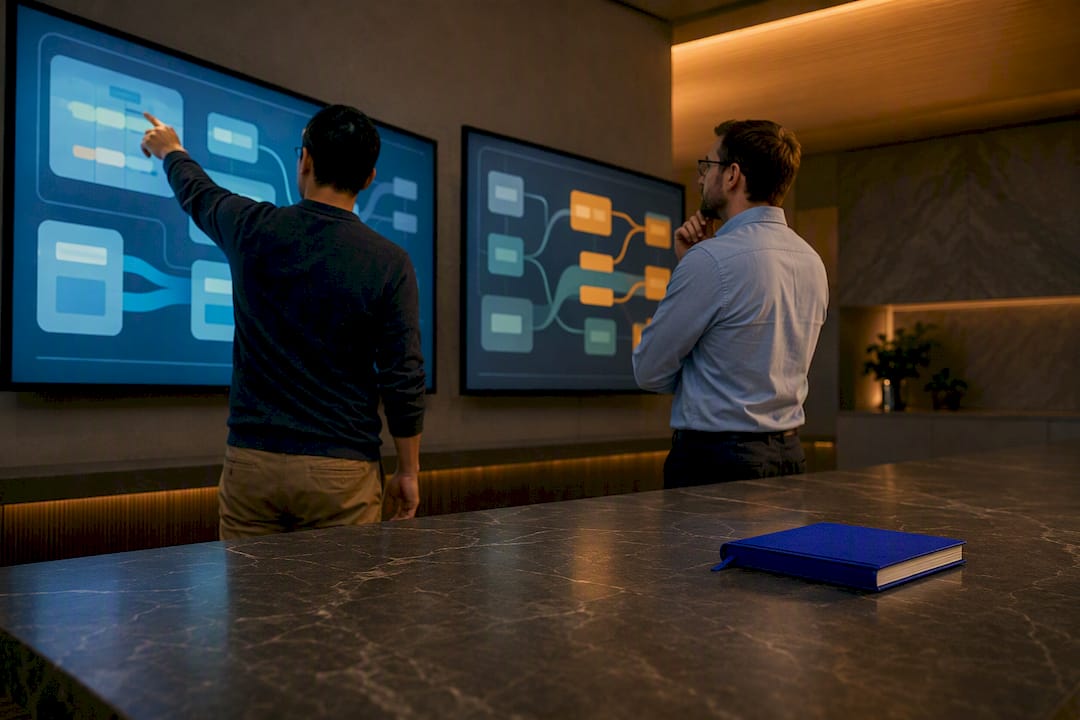 Engineers comparing enterprise data pipelines