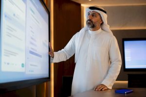 Enterprise lead reviewing AI workflow assistance
