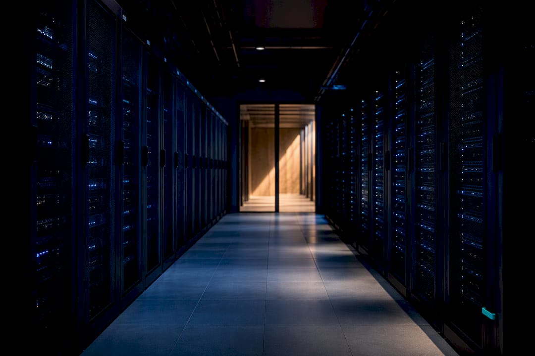 Separated server racks in UAE facility
