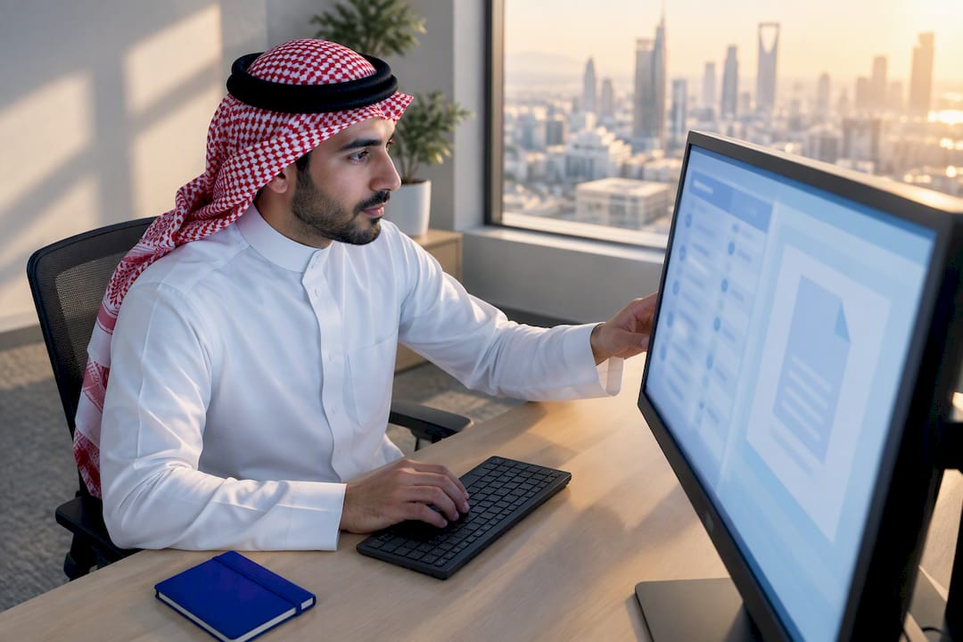 Administrator configuring a document template workflow