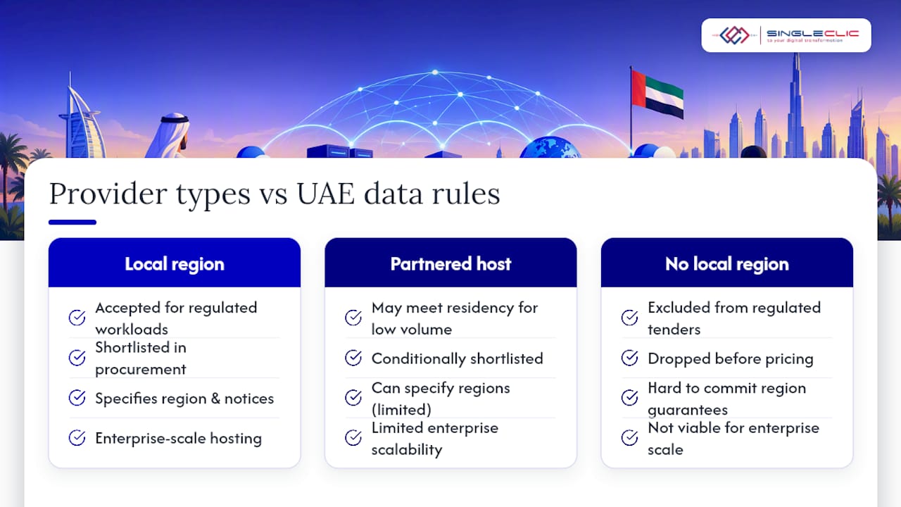 Impact of data residency laws on cloud service providers operating in the UAE — overview diagram