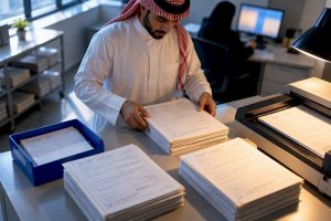 Arabic documents prepared for OCR processing
