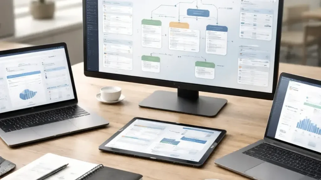 ربط الموافقات المالية متعددة الفروع مع ERP وCRM عبر BPM