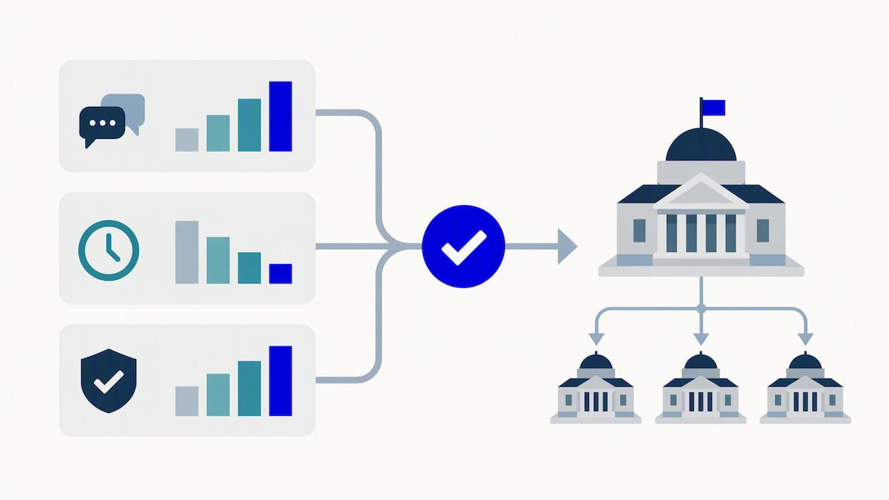Pilot metrics informing an agency-wide scale decision