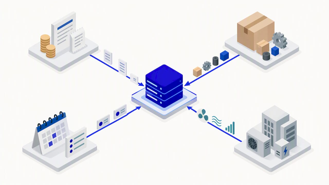 Facilities ERP linked to four business systems